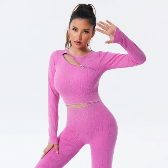 Best Selling Seamless Fitness Sportswear Set Workout Outfits Womens Gym Activewear